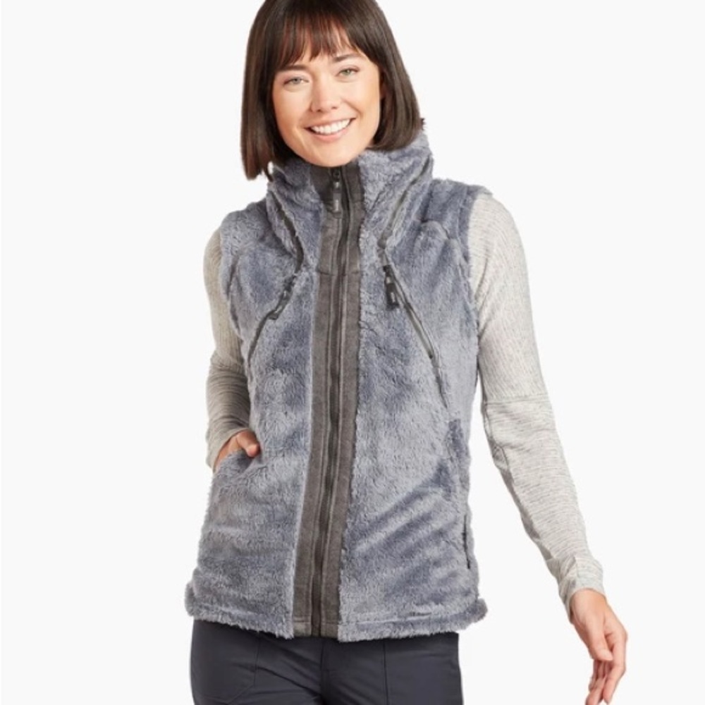 Kühl women’s Flight Vest with hidden hood RN 108846 Grey Size‎ M